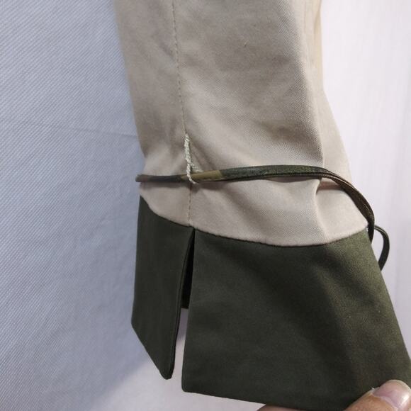 Citrine Green Tan Pants Set Business Casual Safari 2 Piece Set Size 14 - Picture 6 of 16